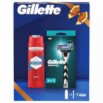 gillette mach3 strojek darkova sada