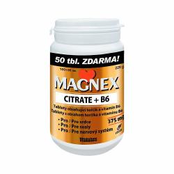 Magnex Citrate 375mg + B6, 150 tablet