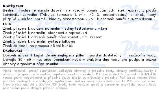 Alavis MAXIMA Bestier Tribulus 60 kapslí