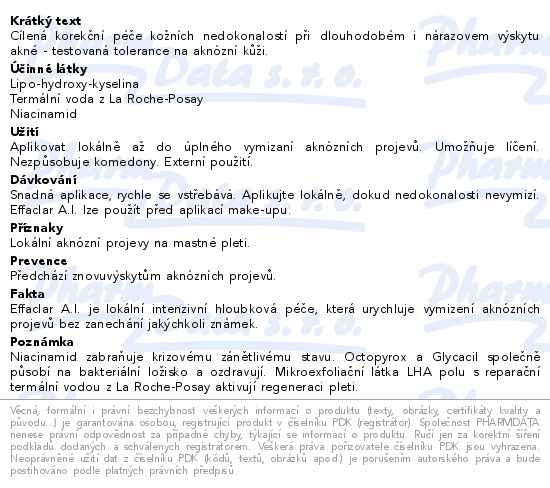 La Roche-Posay Effaclar A.I. 15ml korekční péče
