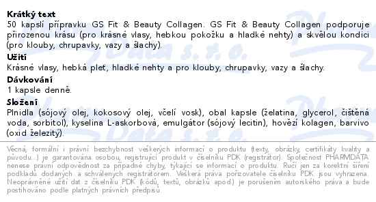 GS Fit&Beauty Collagen cps.50 R