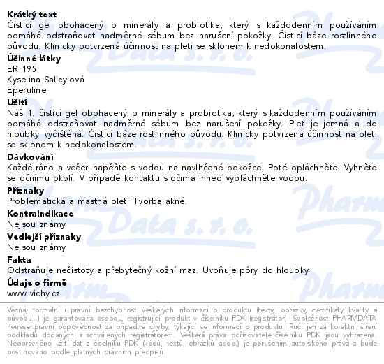 VICHY Normaderm Phytosolution Čisticí gel 400ml