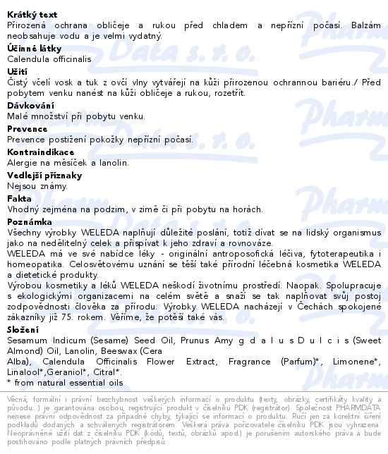 WELEDA Měsíčkový ochranný balzám 30ml