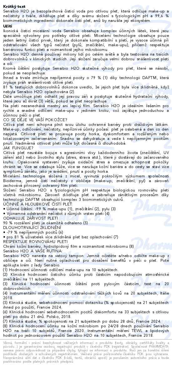 Bioderma Sensibio H2O 500ml