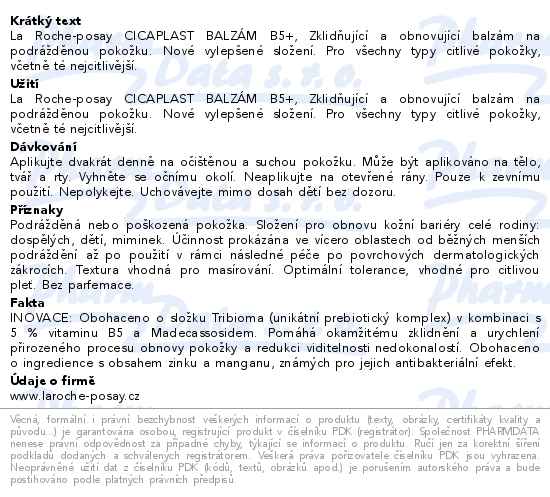 La Roche-Posay Cicaplast Balzám B5+ 40ml