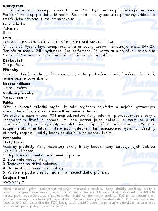 VICHY Dermablend 3D make-up č.15 30ml