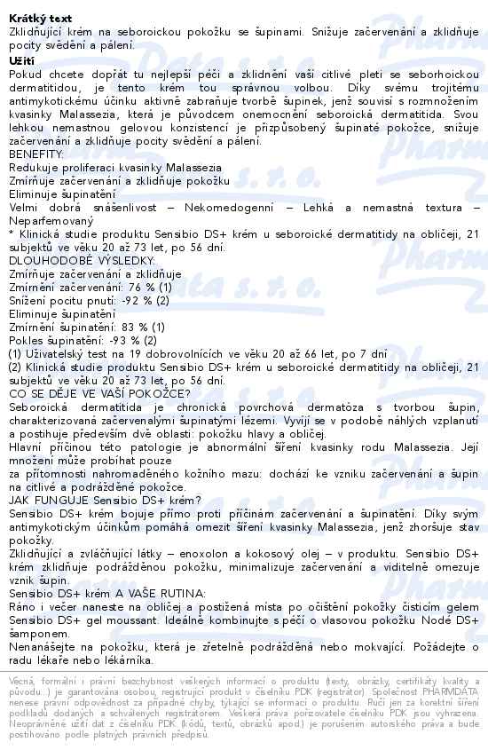 Bioderma Sensibio DS+ krém 40ml