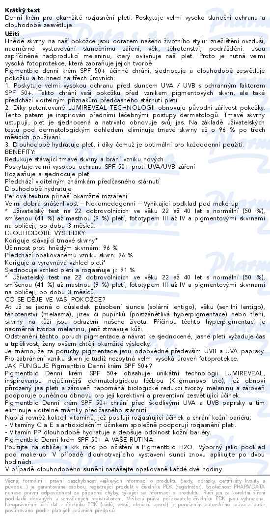 Bioderma Pigmentbio Denní krém SPF50 40ml
