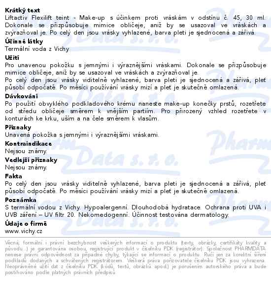 VICHY Liftactiv Flexilift Make-up č.45 30ml