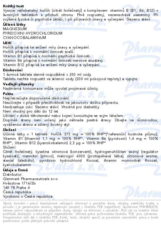 Magnesium B-Komplex RAPID 20 umivch tablet