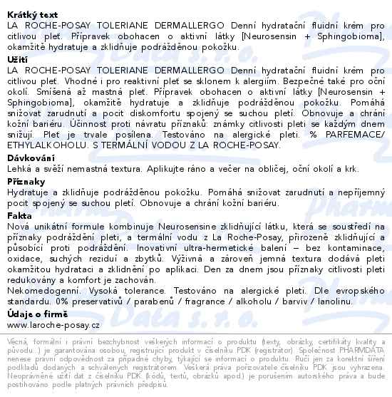 La Roche-Posay Toleriane Dermallergo Fluid 40ml