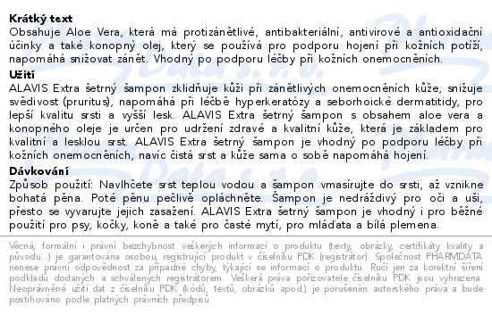 Alavis Extra šetrný šampon 250ml