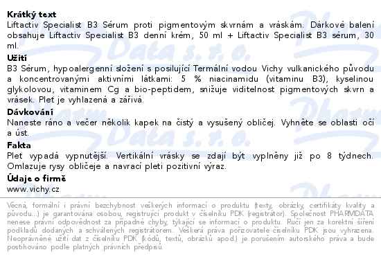 VICHY Liftactiv B3 Vánoce 2023