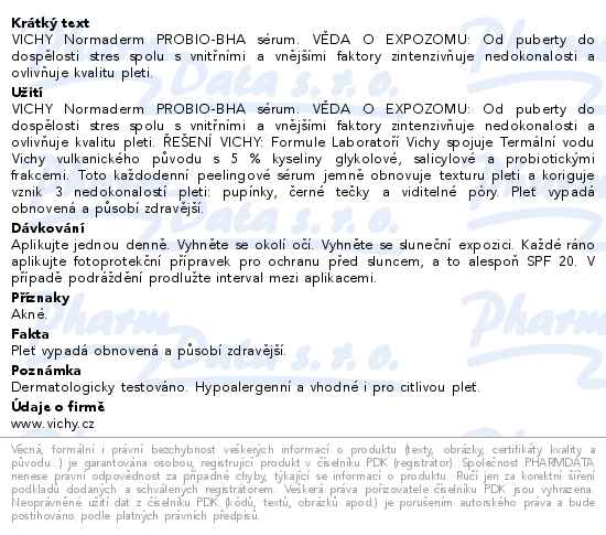 VICHY Normaderm Probio-BHA sérum 30ml