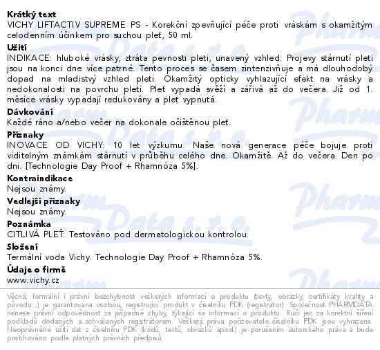 VICHY Liftactiv Supreme pro suchou pleť 50ml