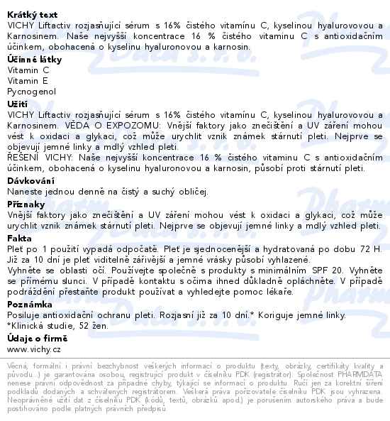 VICHY Liftactiv Supreme Vitamin C Sérum 20ml