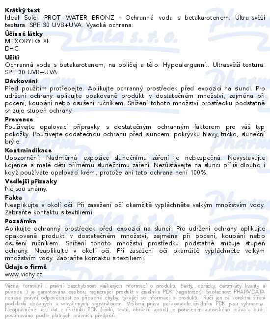 VICHY Idéal Soleil Sprej s betakarotenem 200ml