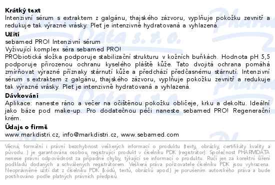 SEBAMED PRO! Intenzivní sérum 30ml