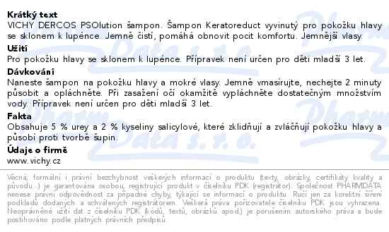 VICHY Dercos PSOlution šampon 200ml