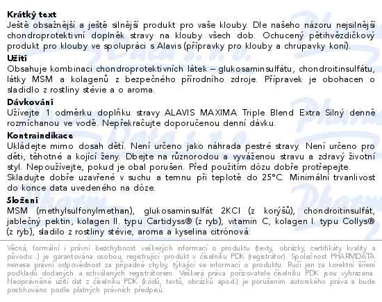 Alavis MAXIMA Triple Blend Extra Silný 700g