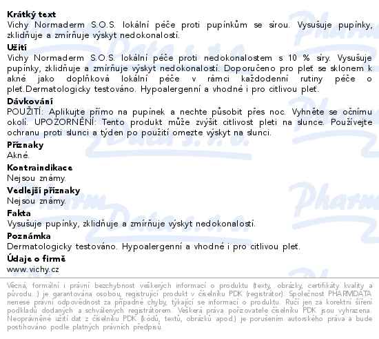 VICHY Normaderm S.O.S. 20ml