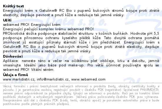 SEBAMED PRO! Energizující krém 50ml