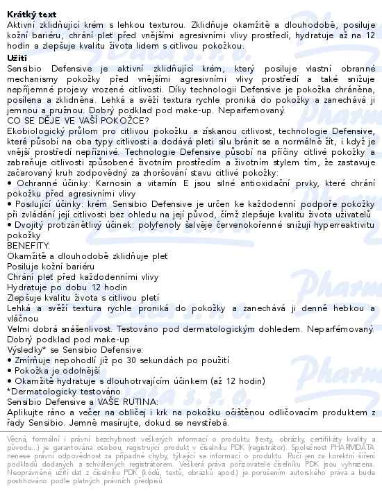 Bioderma Sensibio Defensive 40ml