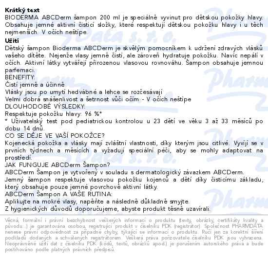 Bioderma ABCDerm Šampon 200ml
