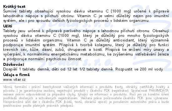 Revital C vitamin 1000mg Citron eff.tbl.20