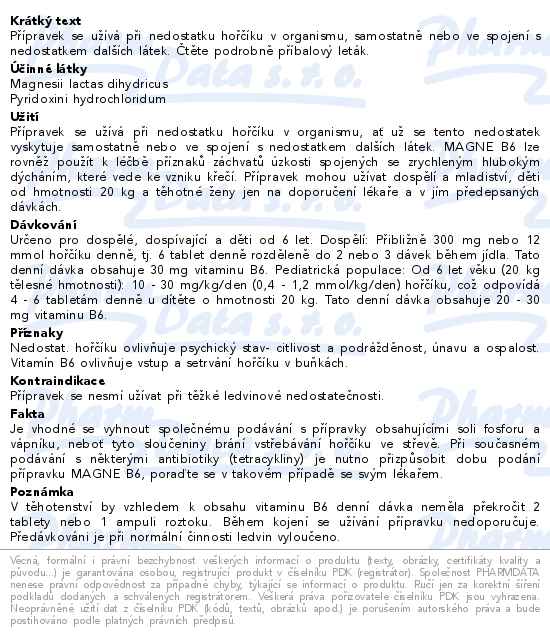 Magne B6 470mg/5mg 100 tablet