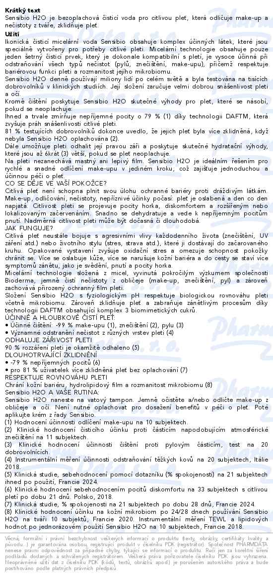 Bioderma Sensibio H2O 250ml