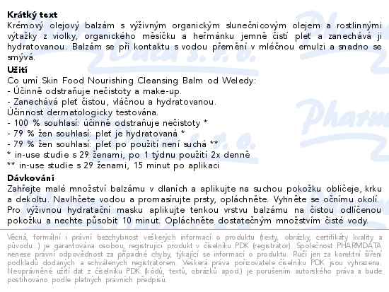 WELEDA Skin Food Nourishing Cleansing Balm 75ml