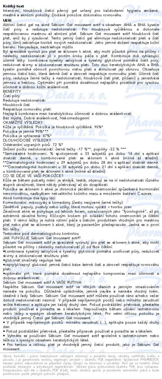 Bioderma Sébium Gel moussant actif 200ml