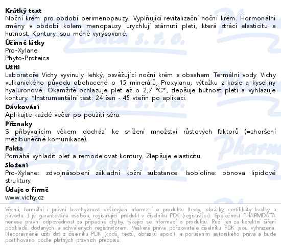 VICHY Neovadiol Perimenopauza noční krém 50ml