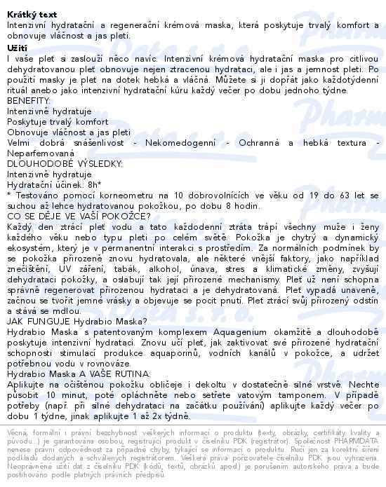 Bioderma Hydrabio Maska 75ml