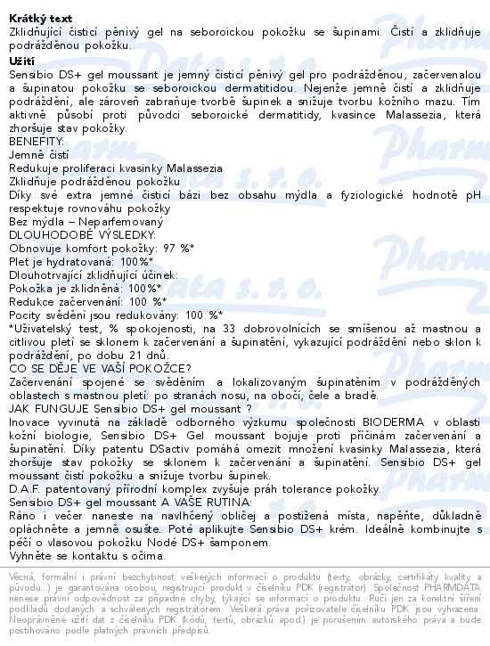 Bioderma Sensibio DS+ gel moussant 200ml